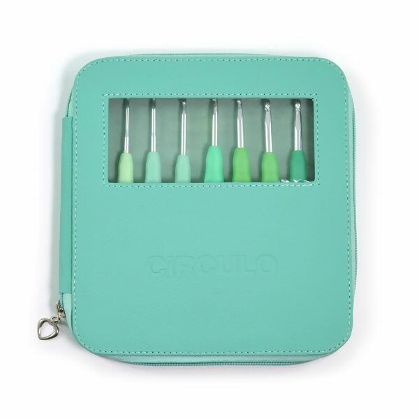 Kit-Estojo-Verde-Agulha-Croche