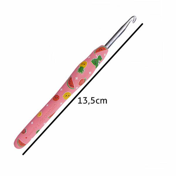 Tamanho-agulhacrocheestampada-rosa-circulo