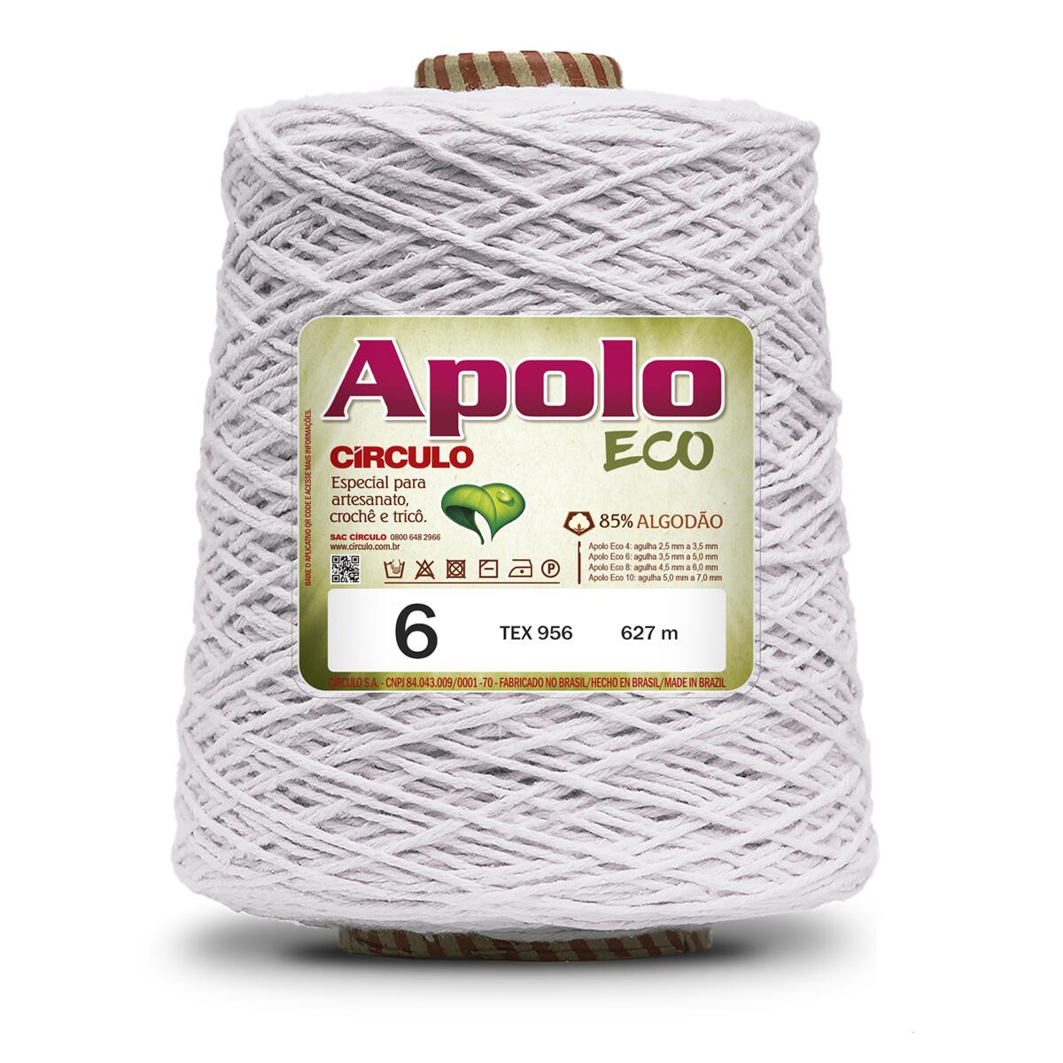 hamnam プロフ必読 Barbante Apolo 6 Círculo 610m 600g - 010861 Brasil Copa do Mundo