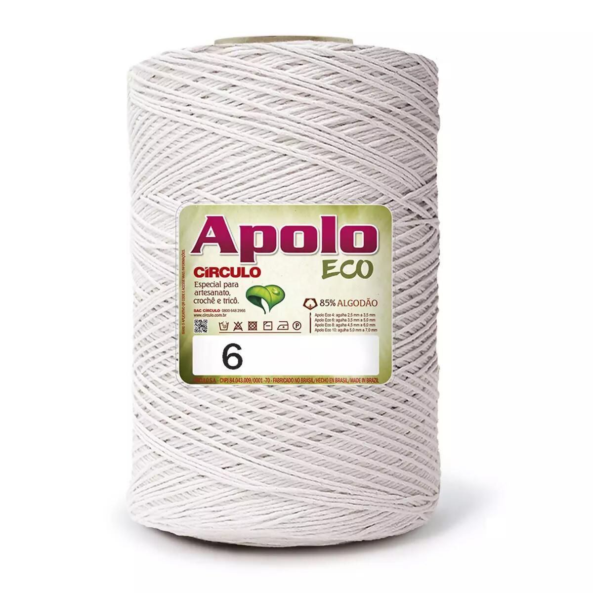 Barbante Apolo Big 6 Crú Natural 0020 Círculo 1880m 1,8kg - 010926