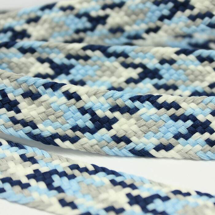 Cordão chato Azul